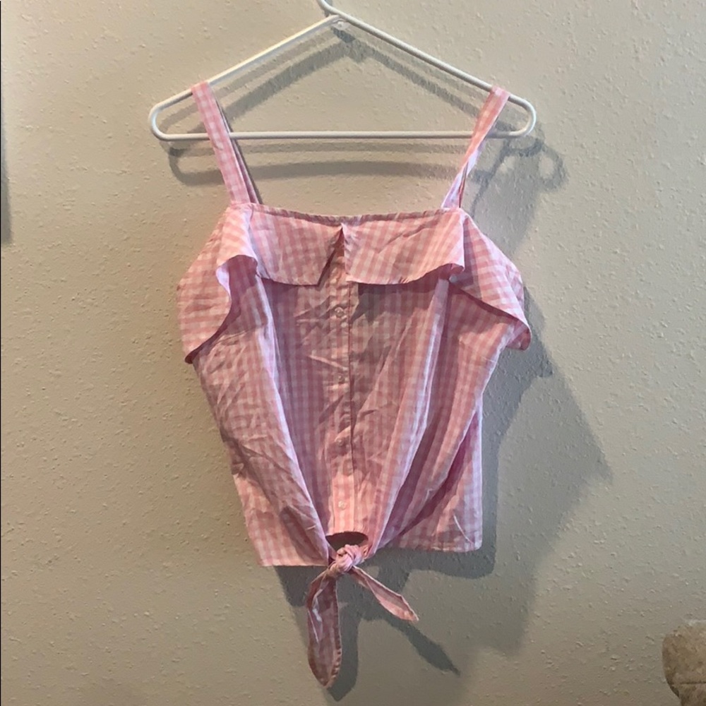 Ultra Flirt Pink and White top